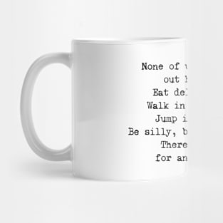 None Of Us (Black) Mug